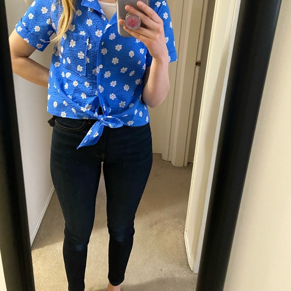 Everlane | high waisted skinny jean dark wash TALL - Picture 4 of 11